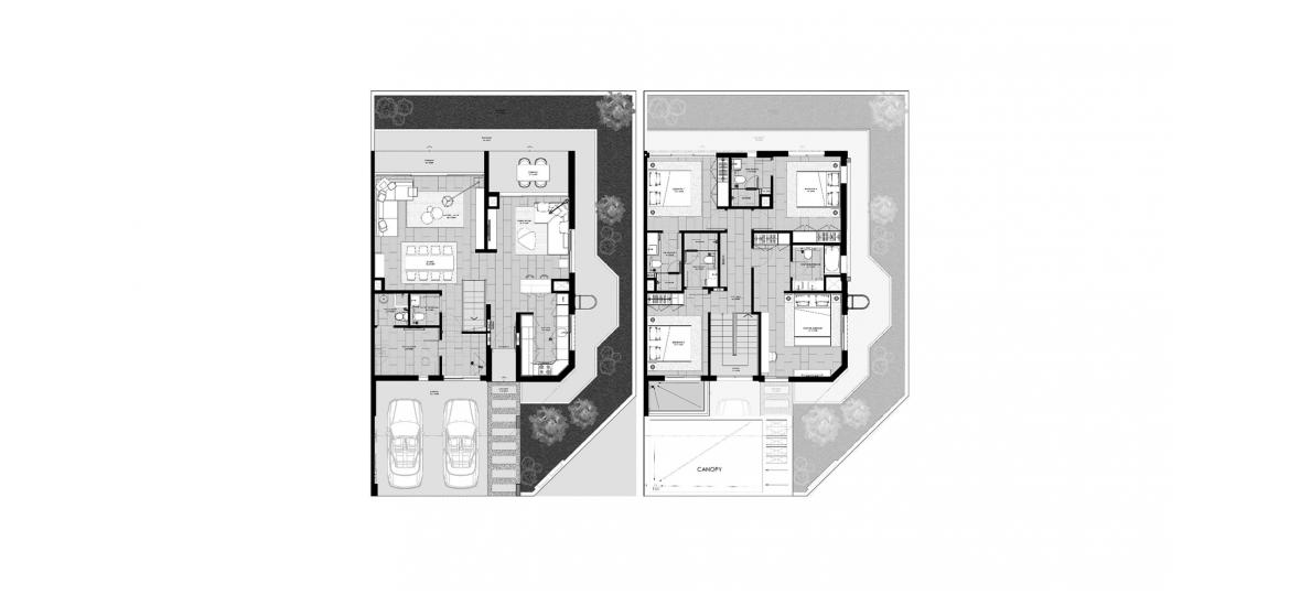 Планировка «C» 4 спальни в ЖК MAG CITY